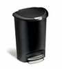 Simplehuman Pedálos szemetes 50 l, fekete