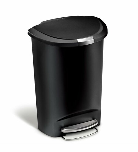 Simplehuman pedálos szemetes 50 l, fekete