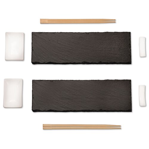 Set de sushi din ardezie Kesper 38142, 8 piese