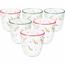 Set de 6 pahare de Crăciun Xmas Leaves 295 ml