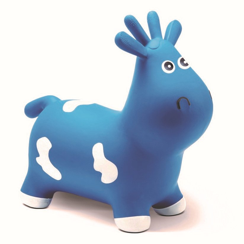 Skákacia kravička, modrá