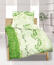 Krepové obliečky DE Luxe Vetvička zelená, 240 x 200 cm, 2 ks 70 x 90 cm