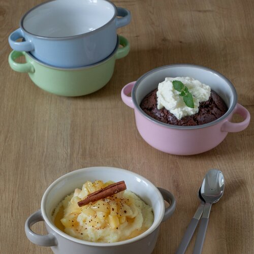 Mäser 4 db-os leveses tálkészlet MAILA – 12,5 cm, világoskék mix