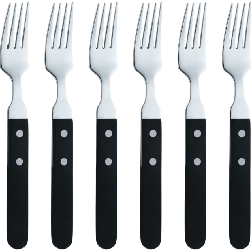 Amefa 6-częściowy zestaw widelców do steków Pizza