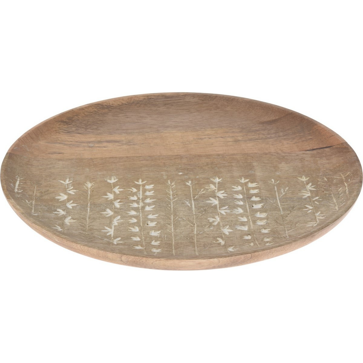 Dekoračný tanier z mangového dreva Tamala, 30 x 2 cm