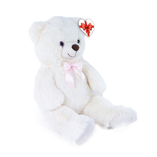 Rappa Großer Plüschbär Lily creme, 78 cm, mit Anhänger