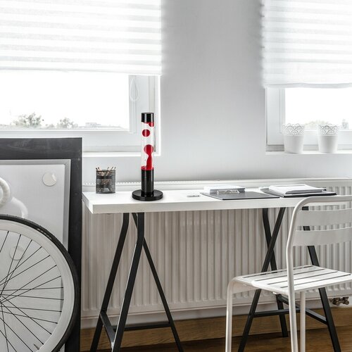 Rabalux 76028 dekoracyjna lampa stołowa LEDLavastic, czerwona