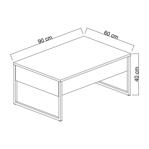 Couchtisch Luxe White and Black