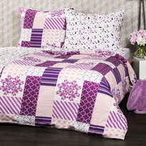 Lenjerie de pat din crep 4Home Patchwork violet