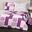 Lenjerie de pat din crep 4Home Patchwork violet, 160 x 200 cm, 70 x 80 cm