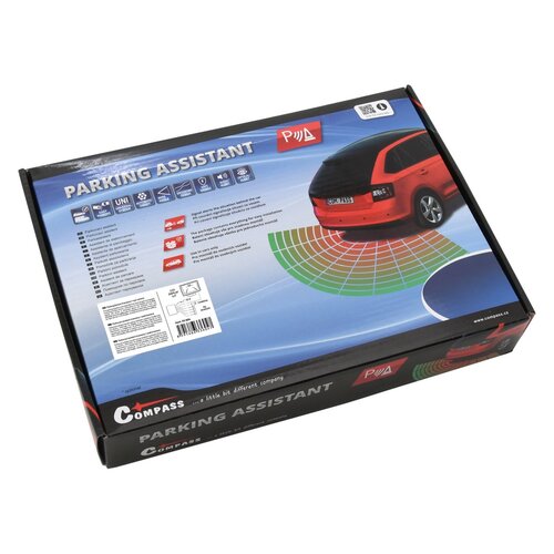 Паркувальний асистент з 4 датчиками та задньоюкамерою