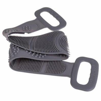 Masažni pas za umivanje hrbta, siv