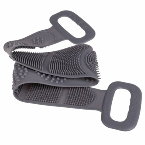 Masažni pas za umivanje hrbta, siv