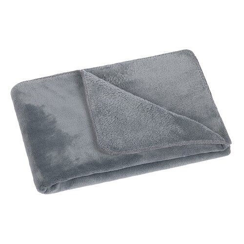 Bellatex Baby-Decke Korall micro Grau, 75 x 100 cm