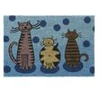Vnútorna rohožka Cats, 40 x 60 cm, modrá, 40 x 60 cm