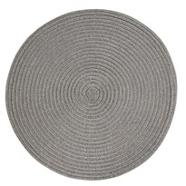 Altom Сервірувальний килимок Straw сріблястий, діаметр 38 см, набір 4 шт.