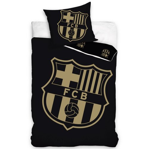 Bavlnené obliečky FC Barcelona Gradient Black, 140 x 200 cm, 70 x 90 cm