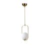 Lampa sufitowa Ahu Tekli Beyaz Camlı EskitmeSarkit, biała