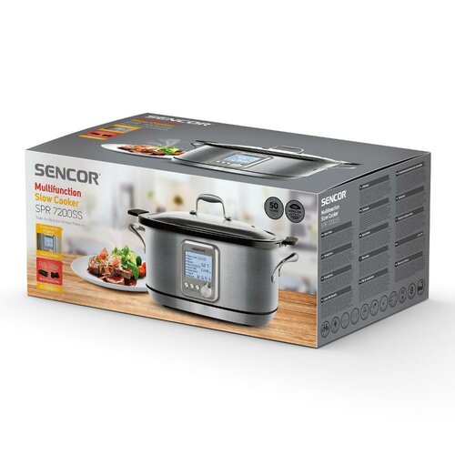 Sencor SPR 7200SS lassú tűzhely, rozsdamentes acél