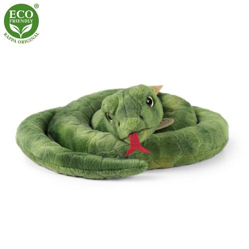 Rappa plüss kígyó zöld 90 cm ECO-FRIENDLY