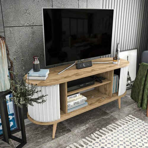 Stor Oak and White I TV-asztal