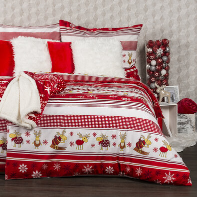 4Home Božično bombažno posteljnino Sobíci, 160 x200 cm, 70 x 80 cm