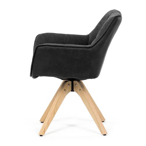 Sada jídelních židlí HC-D7180 GREY2, 2 ks