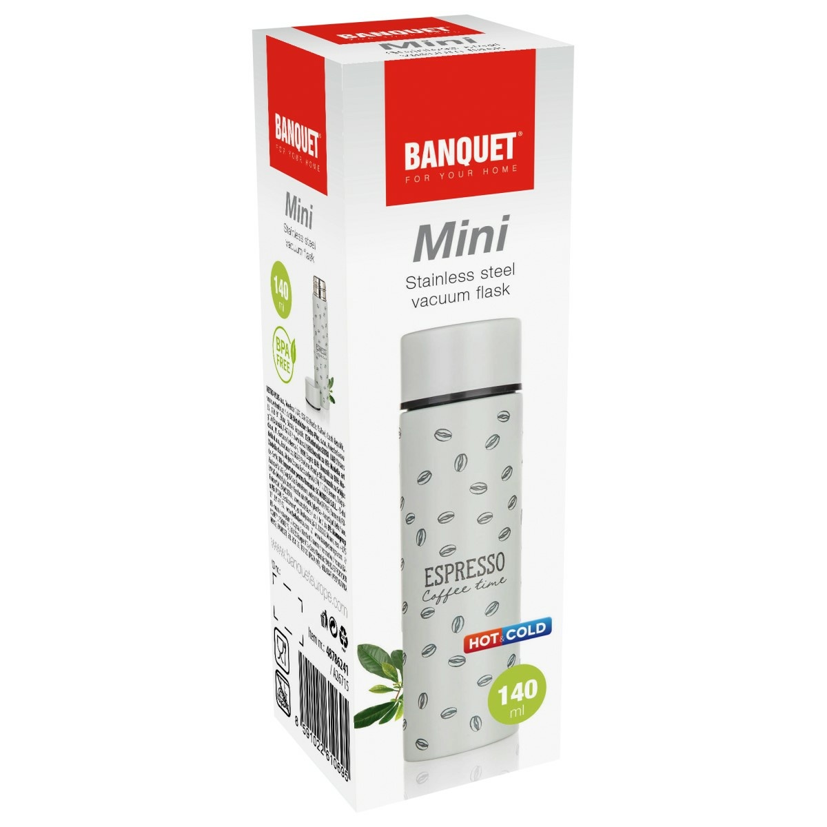 Banquet Termoska nerezová MINI 140 ml, espresso - thumb (3)