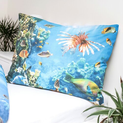 Pościel bawełniana Sea World, 140 x 200 cm, 70 x 90 cm