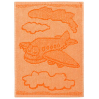 Дитячий рушник Літак помаранчевий, 30 x 50 см