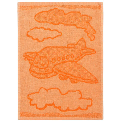 Otroška brisača Plane orange, 30 x 50 cm