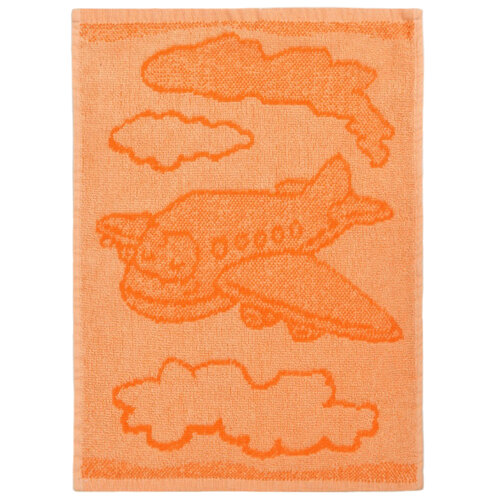 Babyhandtuch Plane Orange, 30 x 50 cm