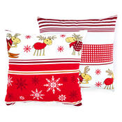 4Home flanel párnahuzat Rénszarvasok , 2x  40 x 40 cm