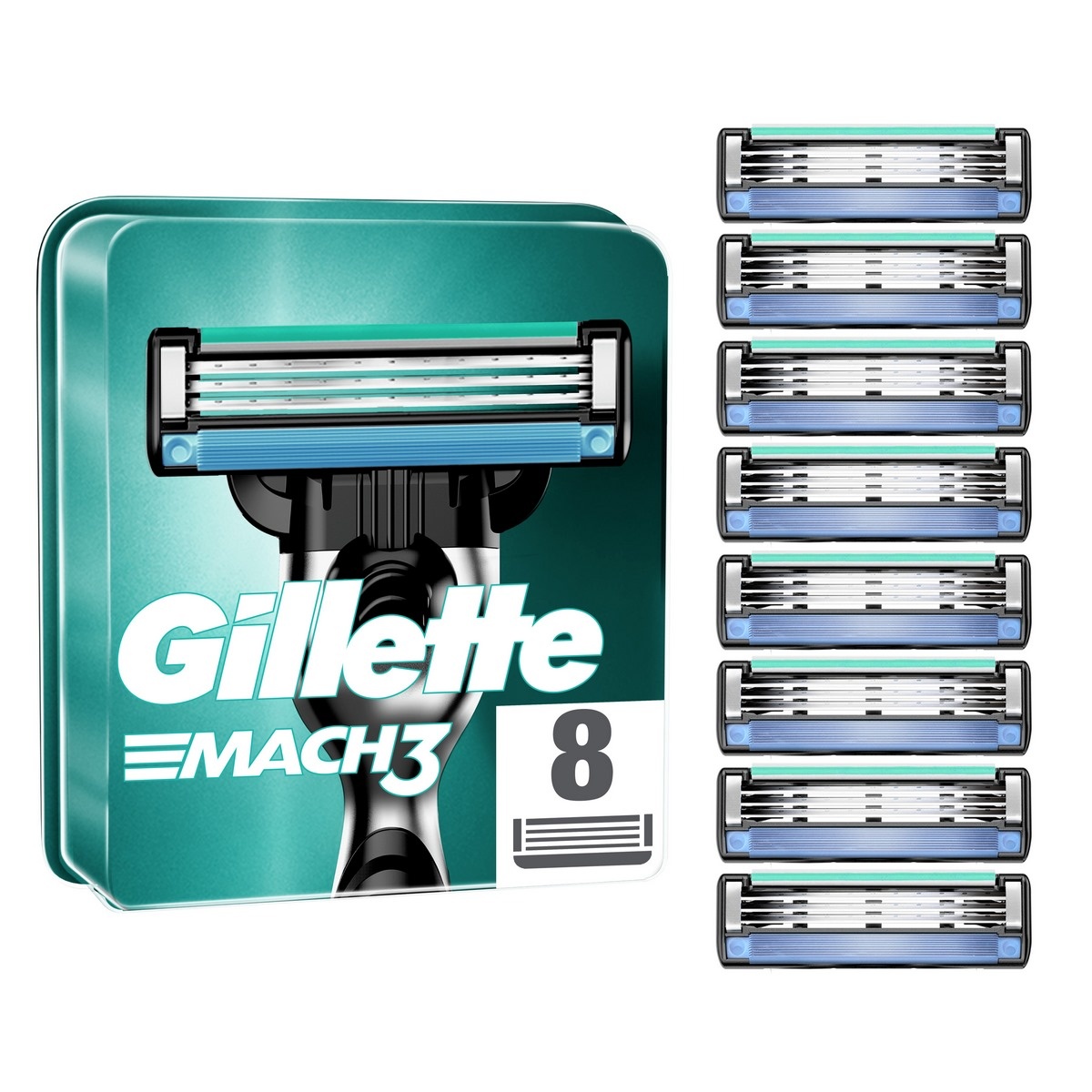 Gillette Náhradní hlavice Mach3, 8 ks