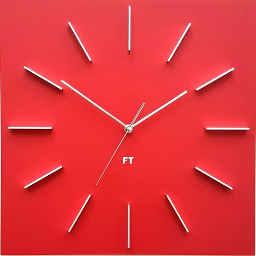 Future Time FT1010RD Square red Design falióra, 40 cm