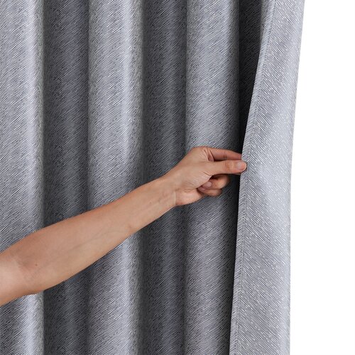 4Home Stripe sőtétítő függöny szürke, 150 x 250 cm
