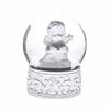 Božični snežni kristal Angel, bel, 6,5 x 8,3 cm