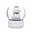 Božični snežni kristal Angel, bel, 6,5 x 8,3 cm