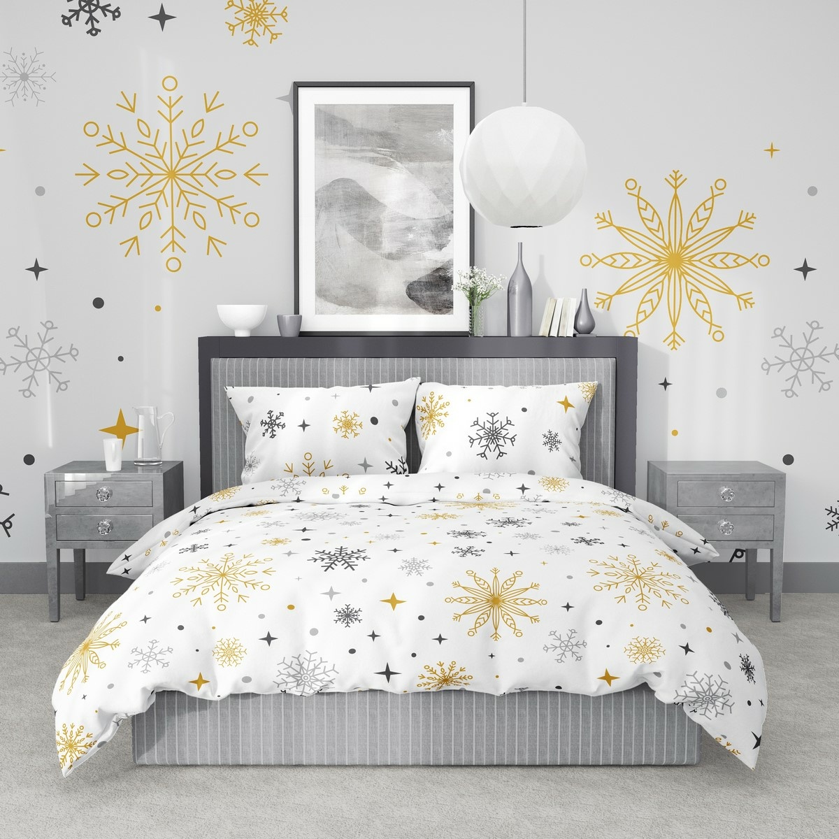 Stanex Pamut ágynemű Magic White, 140 x 220 cm, 70 x 90 cm akciós termékkép 1