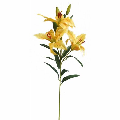Umetna cvetlica Lilija, rumena