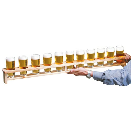 Kesper 68265 Tava pentru pahare de bere din pin 100 x 8,5 x 10 cm