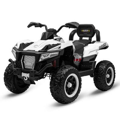 Baby Mix Detská elektrická štvorkolka Rave 4 x 4, biela