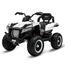 Baby Mix Dětská elektrická čtyřkolka Rave 4 x 4, bílá