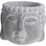 Cvetlični lonec Buddha, beton siva, 16 x 12,5 x 16cm