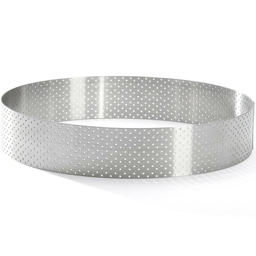 De Buyer 3098.07 perforierter Kuchenrahmen rund 18,5 cm, Edelstahl