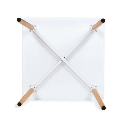 Masă de sufragerie 80 x 80 cm, alb