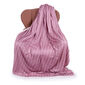 Pătură imitaţie de blană Maglia, roz vechi, 150 x 200 cm
