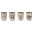 EH 4-teiliges Set von Coffee Time-Steingutbechern, 280 ml