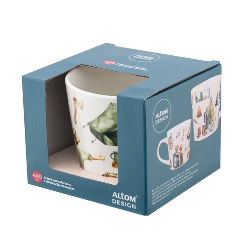 Altom Porcelanový hrnek Cestovatel v darilnempakiranju, 400 ml
