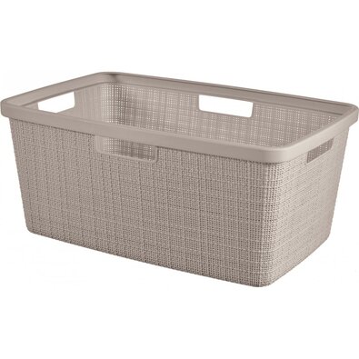 Curver Koš na čisté prádlo Jute 46 l, taupe